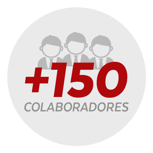 + de 150 Colaboradores